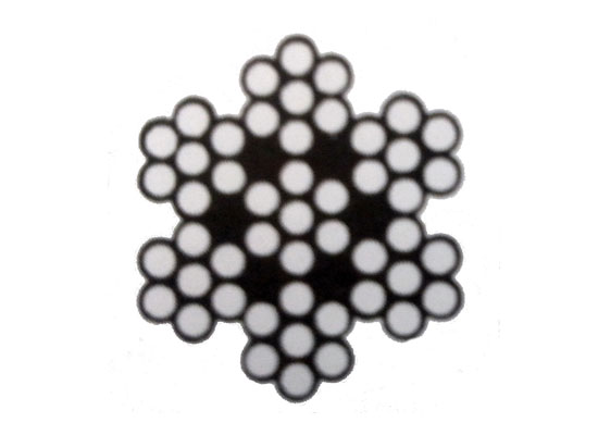CABLE ACERO 7X7 REVESTIDO EN NYLON INOX 316