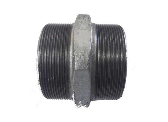 NIPLE GALVANIZADO CON TUERCA HILO NPT