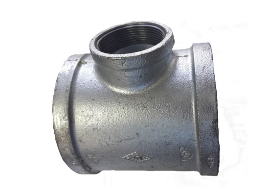 TEE REDUCCION GALVANIZADA HILO BSP