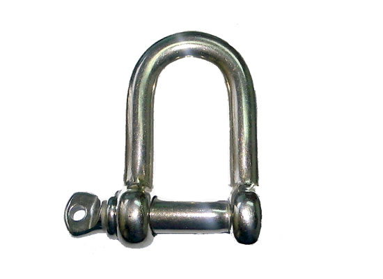 GRILLETE RECTO PASADOR ROSCADO INOX 316