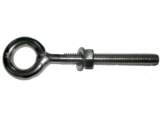 PERNO OJO CON TUERCA Y GOLILLA INOX 316