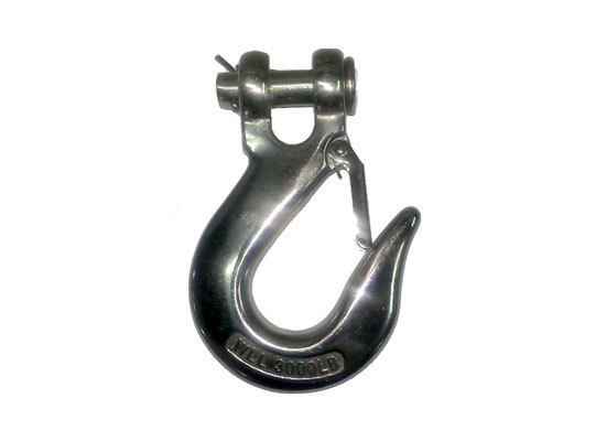 GANCHO DOS OJOS CON SEGURO INOX 304