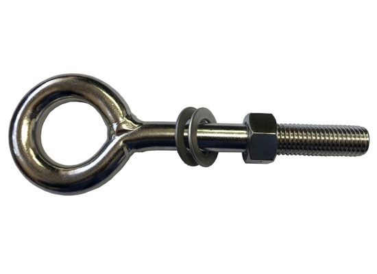 PERNO OJO CON TUERCA Y GOLILLA INOX 304
